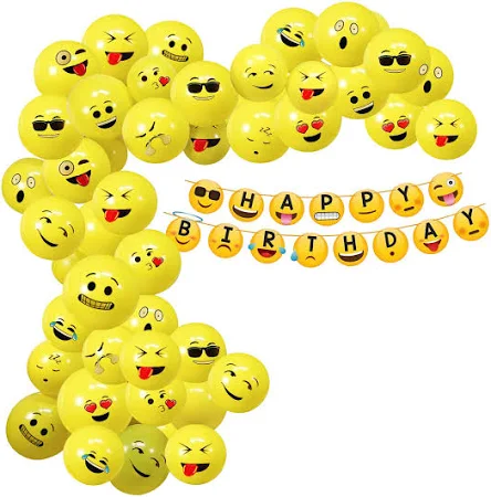 Party Propz Emoji Theme Birthday Decoration Kit